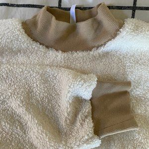 Fabletics Crop Fuzzy Sweatshirt